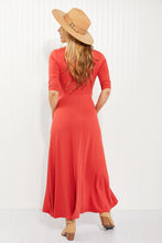 Load image into Gallery viewer, Acting Pro Cincinnati Style Full Size V-Neck Maxi Dress