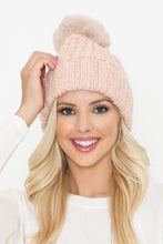 Load image into Gallery viewer, Justin Taylor Pom-Pom Cuffed Beanie