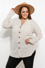 Load image into Gallery viewer, Heimish Home at Last Full Size Waffle Knit Button Down Cardigan