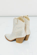 Load image into Gallery viewer, Forever Link Rhinestone Cowboy Booties in Champagne