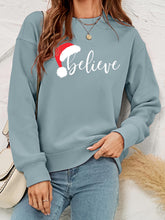 Load image into Gallery viewer, Christmas BELIEVE Crewneck Sweatshirt