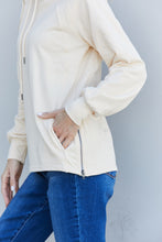 Load image into Gallery viewer, Kimberly C Drawstring High Neck Side Zipper Sweatshirt with Pockets