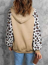 Load image into Gallery viewer, Leopard Raglan Sleeve Hoodie