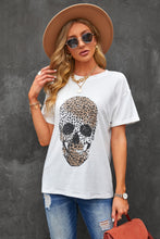Load image into Gallery viewer, Leopard Skull Graphic Tee Shirt