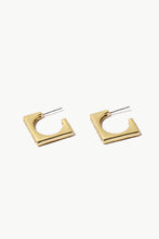 Load image into Gallery viewer, Rhinestone Open Square Earrings