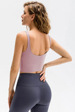 Load image into Gallery viewer, Low-Back Cropped Yoga Tank