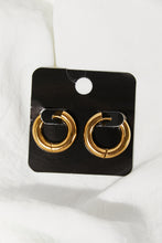 Load image into Gallery viewer, GNJ MANUFACTURING A Touch of Sparkle Hoop Earrings