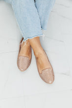 Load image into Gallery viewer, Forever Link Rhinestone Round Toe Flats in Rose Gold
