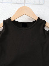 Load image into Gallery viewer, Cold-Shoulder Top and Floral Flare Pants Set