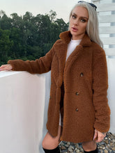 Load image into Gallery viewer, Buttoned Longline Sherpa Jacket