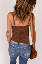 Load image into Gallery viewer, Rhinestone Crisscross Strappy Cami