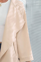 Load image into Gallery viewer, Open Front Drop Shoulder Trench Coat