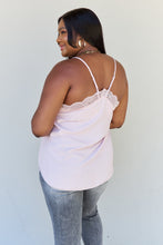 Load image into Gallery viewer, HEYSON Dainty & Sweet Full Size Lace V-Neck Cami Top