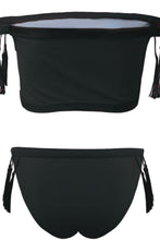 Load image into Gallery viewer, Tassel Tie Off-Shoulder Bikini Set
