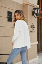 Load image into Gallery viewer, Contrast Dropped Shoulder V-Neck Cardigan