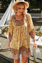 Load image into Gallery viewer, Bohemian Balloon Sleeve Dress DIBS BOHO
