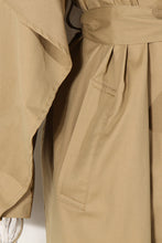 Load image into Gallery viewer, Dream Architect Tie Waist Cape Trench Coat