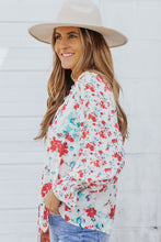 Load image into Gallery viewer, Pink, Yellow, White Floral Blouse