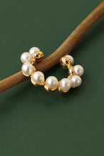 Load image into Gallery viewer, Pearl C-Shaped Ear Cuffs