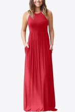 Load image into Gallery viewer, Round Neck Sleeveless Dress with Pockets
