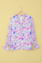 Load image into Gallery viewer, Pink, Yellow, White Floral Blouse