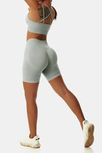 Load image into Gallery viewer, Crisscross Sports Bra and Biker Shorts Set