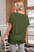 Load image into Gallery viewer, Solid V-Neck Short Sleeve Tee