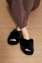 Load image into Gallery viewer, Qupid That Cozy Feeling Crisscross Slide Slippers