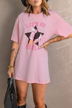 Load image into Gallery viewer, Graphic Round Neck Dropped Shoulder Long Tee