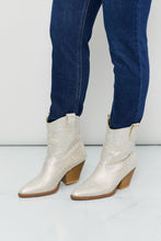Load image into Gallery viewer, Forever Link Rhinestone Cowboy Booties in Champagne