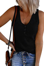 Load image into Gallery viewer, V-Neck Ribbed Tank