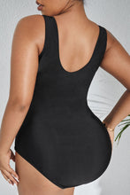 Load image into Gallery viewer, Plus Size Cutout Sleeveless One-Piece Swimsuit