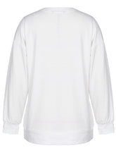 Load image into Gallery viewer, Graphic Dropped Shoulder Round Neck Sweatshirt