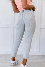 Load image into Gallery viewer, Kancan Valentina Pinstripe Mom Jeans