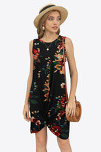 Load image into Gallery viewer, Tie-Dye Twisted Round Neck Sleeveless Dress