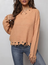 Load image into Gallery viewer, Waffle-Knit Dropped Shoulder Blouse