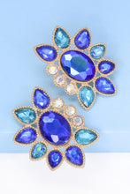 Load image into Gallery viewer, Geometrical Shape Glass Stone Dangle Earrings