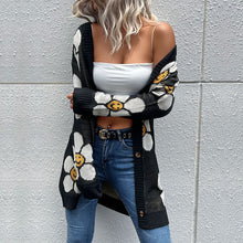 Load image into Gallery viewer, Smiley Floral Cardigan DIBS SMILEY