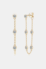 Load image into Gallery viewer, 1 Carat Moissanite 925 Sterling Silver Chain Earrings