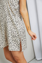 Load image into Gallery viewer, Zenana Leopard Side Slit Spaghetti Strap Dress