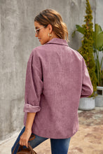 Load image into Gallery viewer, Corduroy Long Sleeve Button-up Shirt Jacket
