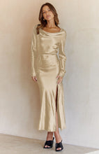 Load image into Gallery viewer, Cowl Neck Long Sleeve Maxi Dress