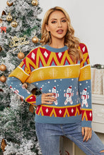 Load image into Gallery viewer, Christmas Snowman Round Neck Sweater