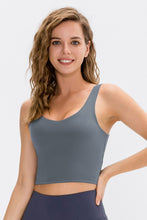 Load image into Gallery viewer, Low-Back Cropped Yoga Tank