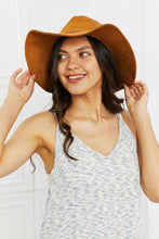 Load image into Gallery viewer, Fame Forever My Moment Suede Fedor Hat in Brown