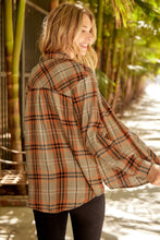 Load image into Gallery viewer, Plaid Button Front Shirt with Breast Pocket