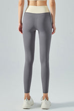 Load image into Gallery viewer, Contrast High Waist Seamless Sports Leggings