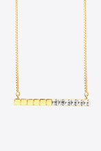 Load image into Gallery viewer, Cubic Zirconia Bar Pendant Necklace