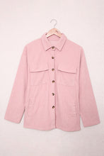 Load image into Gallery viewer, Pocketed Button Ribbed Textured Shirt