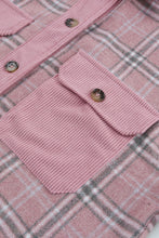 Load image into Gallery viewer, Plaid Spliced Corduroy Shacket